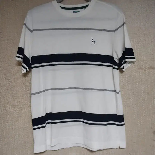 [BUNJANG] Hazzys Striped Short Sleeve T-Shirt / 헤지스/100) 스트라이프 반팔티