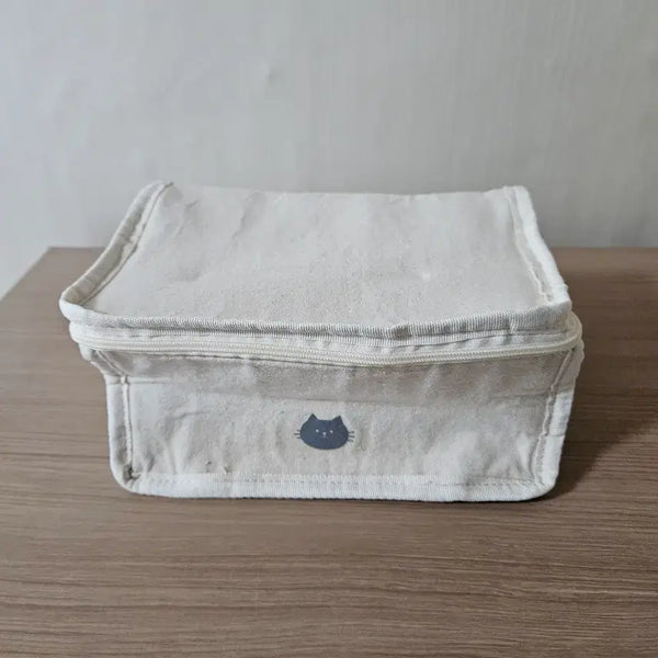 [BUNJANG] Cute Cat Insulated Pouch Cooler Bag / 귀여운 고양이 보온보냉 파우치 쿨러백