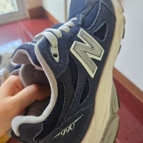 [BUNJANG] New Balance 990 Navy Suede Running Shoes / 뉴발란스 990 네이비 스웨이드 운동화