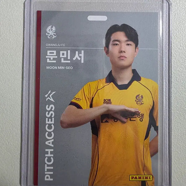 [BUNJANG] Panini 2026 K League Min-Seo Moon Pitch Access Silver Card Gwangju FC / 2026 k리그 파니니 문민서 Pitch Access 실버 광주fc
