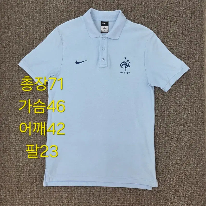 [BUNJANG] Nike France National Team 12-13 Signature Polo T-Shirt Blue / L 나이키 12-13 프랑스 시그니처 국가대표 반팔 카라티 블루
