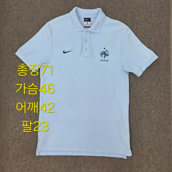 [BUNJANG] Nike France National Team 12-13 Signature Polo T-Shirt Blue / L 나이키 12-13 프랑스 시그니처 국가대표 반팔 카라티 블루
