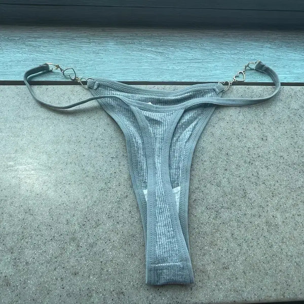 [BUNJANG] Women's Heart Ring Grey Panties (Used) / (중고) 여성팬티 하트링 그레이
