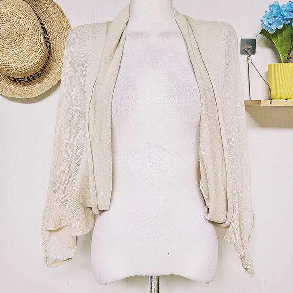 [BUNJANG] Saks Fifth Avenue Linen Cardigan / 하이엔드백화점 삭스피프스에비뉴 린넨가디건 55 66 77 연베이지