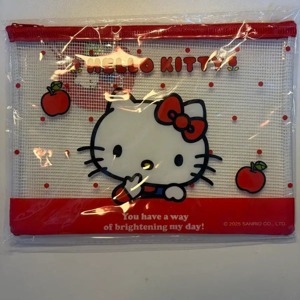 [BUNJANG] Hello Kitty Clear Mesh Pouch / 헬로키티 투명 매쉬파우치