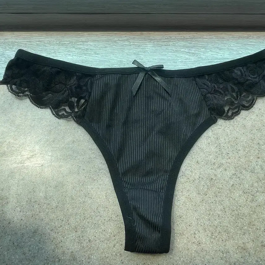 [BUNJANG] Women's Black Chic Panty / (중고) 여성팬티 검정 시크