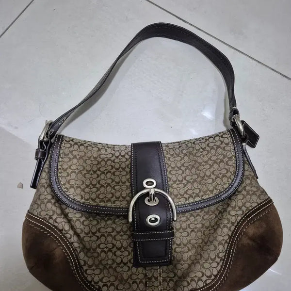 [BUNJANG] Coach Signature Shoulder Bag Set / 코치가방 2개
