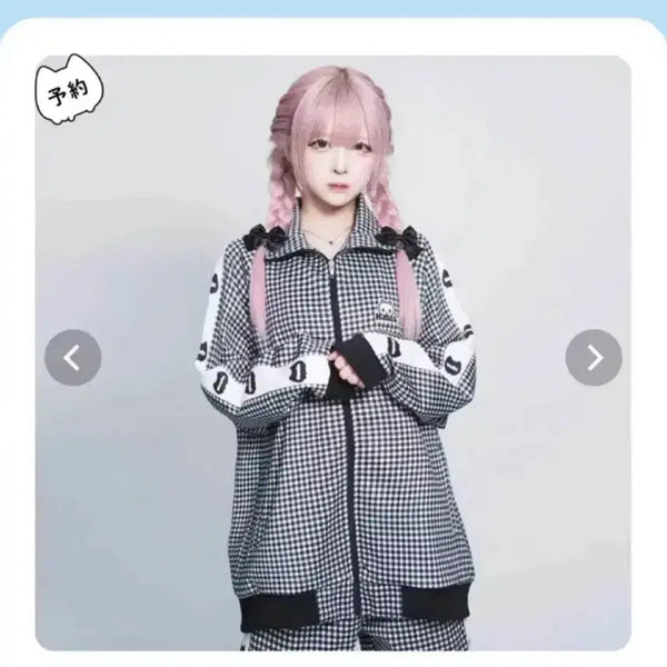 [BUNJANG] Hauls Jire-style Checkered Jersey Set / 19일까지) 하울즈 hauls 지뢰계 양지뢰 서브컬쳐 섭컬 져지 체크져지