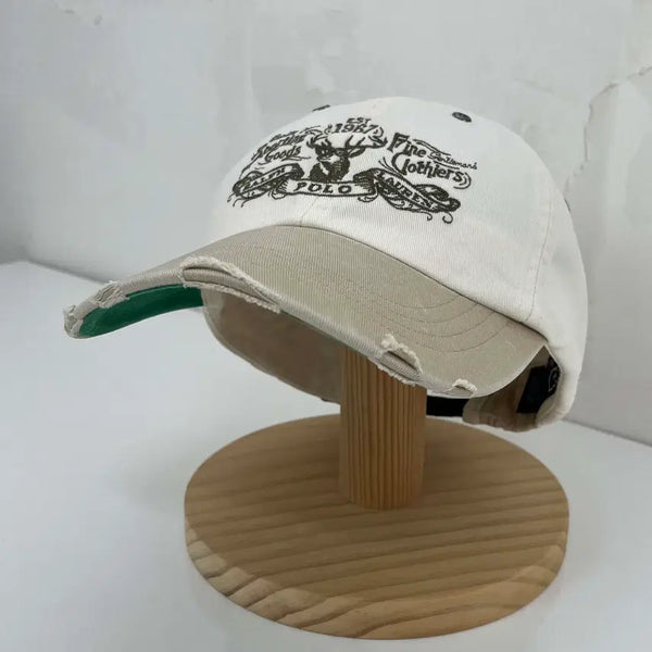 [BUNJANG] Polo Ralph Lauren 90s Elk Caribou 1967 Wild Trucker Ball Cap / 90's 폴로 랄프로렌 엘크 카리부 1967 와일드 트러커 볼캡 모자
