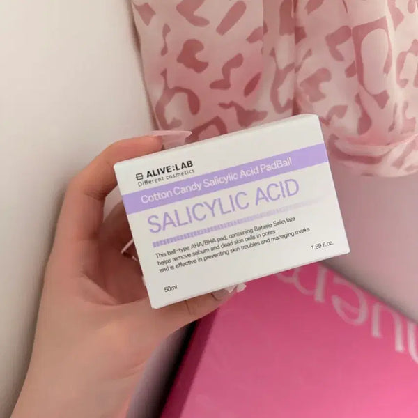 [BUNJANG] AliveLab Cotton Candy Salicylic Acid Pad Ball 50ml / [미개봉] 얼라이브랩 코튼 캔디 살리실산 패드볼 50ml