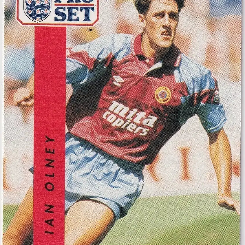 [BUNJANG] 1990-91 Aston Villa Ian Olney Pro Set Football Card #26 / 90-91 이안 올니 베이스 아스톤빌라 프로셋
