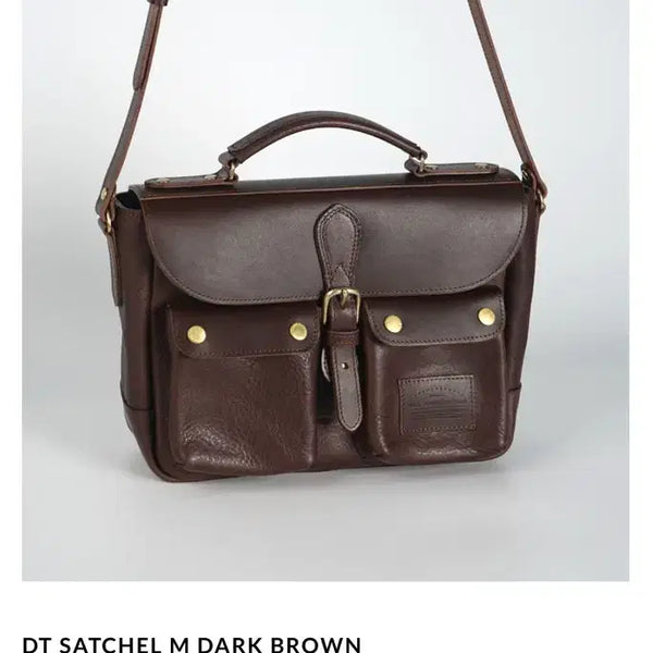 [BUNJANG] Understood Leather DT Satchel Bag M Dark Brown / 언더스투드레더 DT 사첼백 M 다크브라운