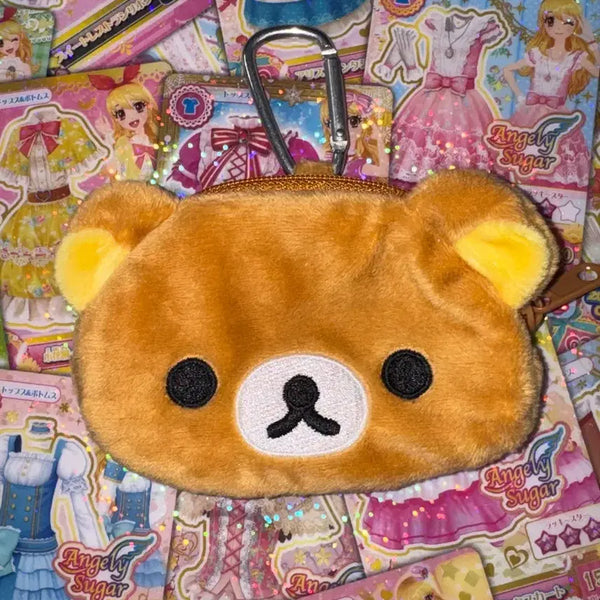 [BUNJANG] San-X Rilakkuma Mini Pouch / 산엑스 정품 리락쿠마 미니 파우치 코리락쿠마 키이로이토리