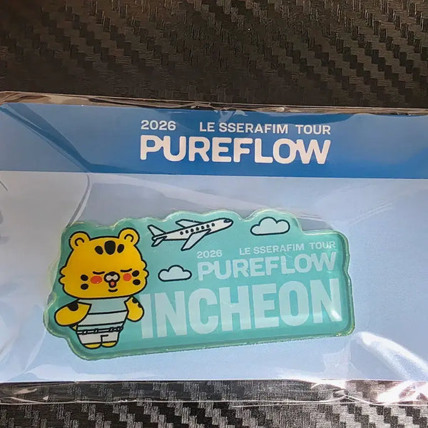 [BUNJANG] LE SSERAFIM PUERFLOW Incheon Concert Limited Edition Magnet / 르세라핌 PUERFLOW 인천 콘서트 현장 판매 한정판 마그넷