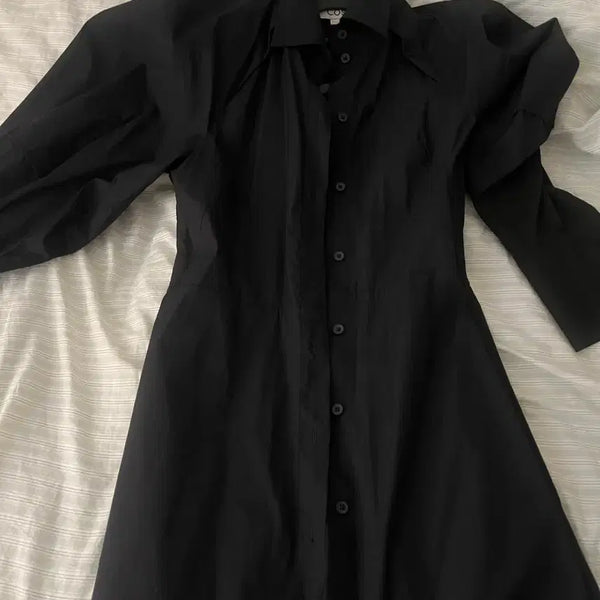 [BUNJANG] COS Black Shirt Dress P/N 106363575 / COS 블랙 셔츠 원피스 P/N 106363575