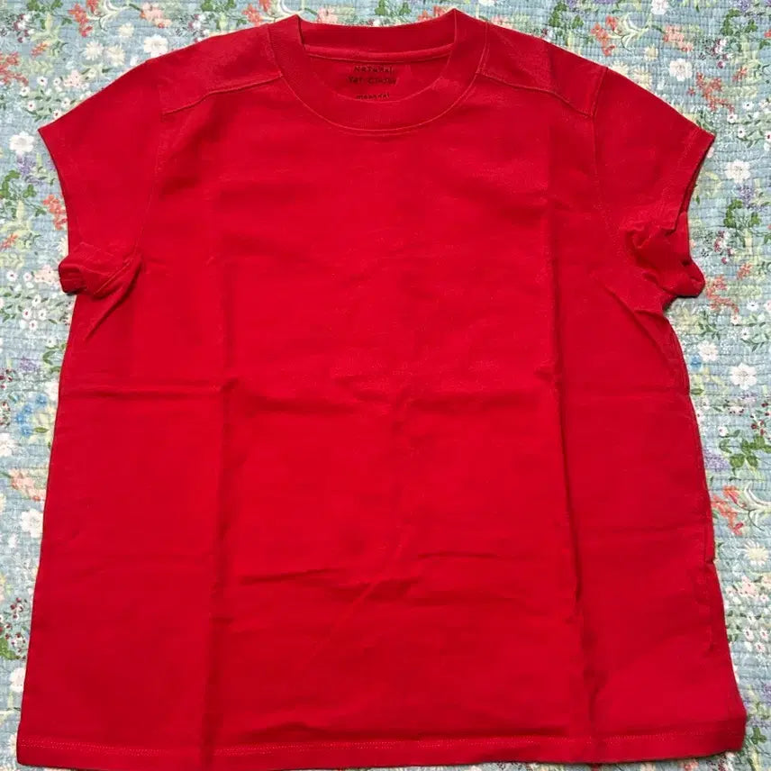 [BUNJANG] Moon Doll Graphic T-Shirt Red / 문달 반팔티