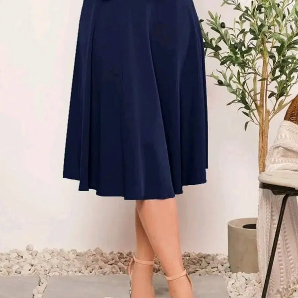 [BUNJANG] Navy Flare Skirt / 네이비 플레어 스커트