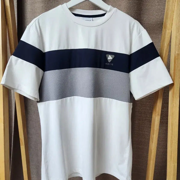 [BUNJANG] Hazzys Short-Sleeve T-Shirt White/Navy/Gray / 헤지스 반팔티 화이트/네이비/그레이