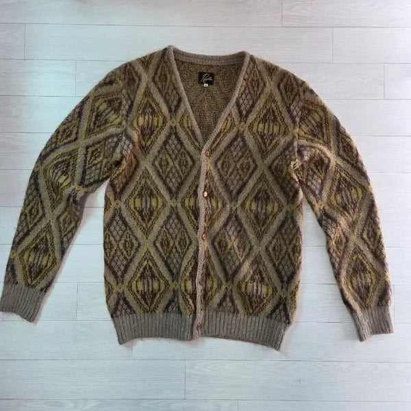 [BUNJANG] Needles Diamond Pattern Cardigan M / (정품)니들스 다이아몬드 패턴 가디건m