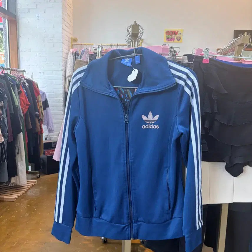 [BUNJANG] Adidas Three-Stripes Track Top Navy / 아디다스 삼선 트랙탑 네이비