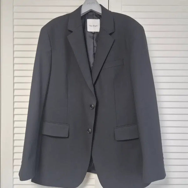 [BUNJANG] None Blank Saint Eeir Semi Oversized Blazer Black / (XL)넌블랭크 세인트이어 세미 오버핏 블레이저 블랙
