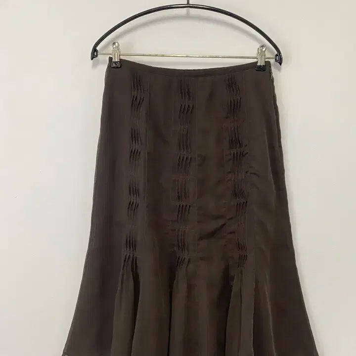 [BUNJANG] SCENE DEUX Vintage Pin-tuck Pleated Detail Skirt / 빈티지 SCENE DEUX 핀턱 플리츠 디테일 스커트