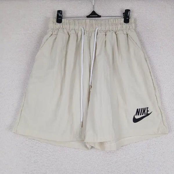 [BUNJANG] Women's Nylon Banding Shorts Beige (Size 55-66) / 여성 나일론 밴딩 반바지 베이지(55~66)