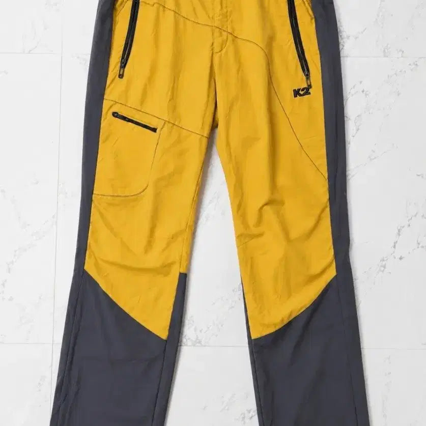 [BUNJANG] K2 Women's Outdoor Pants Yellow/Grey / K2 등산 바지 옐로우/그레이