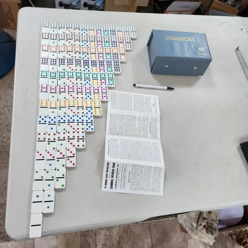 [BUNJANG] USA Domino Set 91 Pieces / USA 도미노  91개풀세트 상태좋음 크기5cmX2.5cm