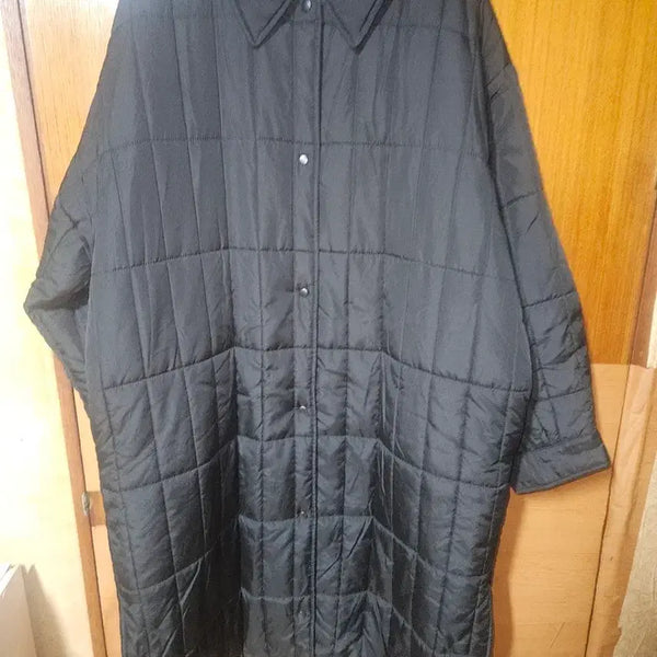 [BUNJANG] ZARA Quilted Long Jacket Black / 자라 퀼팅 롱 자켓 블랙