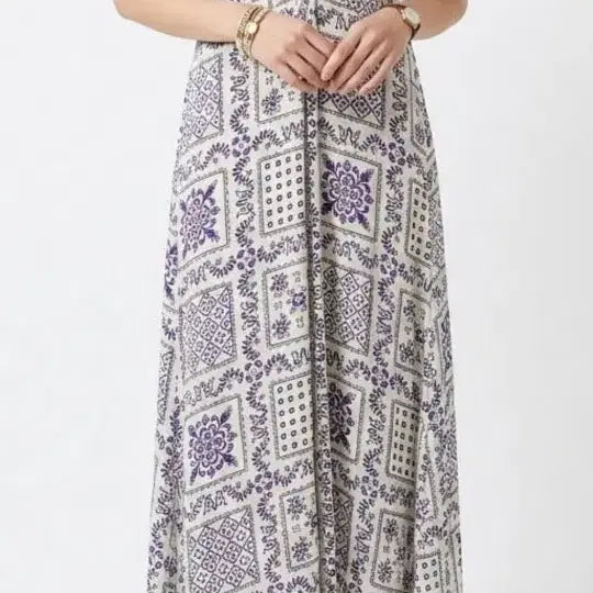 [BUNJANG] MAISON DE MAIER Paisley Pattern Long Dress / 메종드메이어 페이즐리 패턴 롱원피스