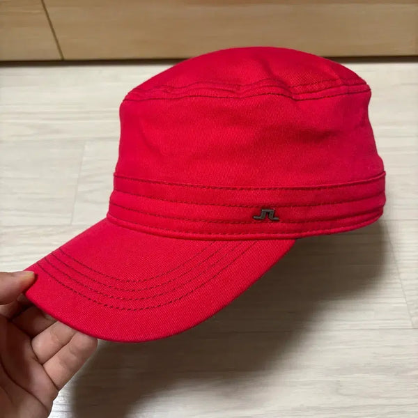 [BUNJANG] J.LINDEBERG Red Golf Cap Hat / 제이린드버그 골프웨어 레드 볼캡 모자