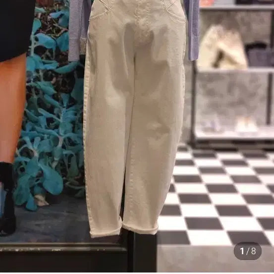 [BUNJANG] Sisley High-Waist Denim Pants / 시슬리 오즈세컨 럭키슈에뜨 듀엘 시스템 보브 에고이스트