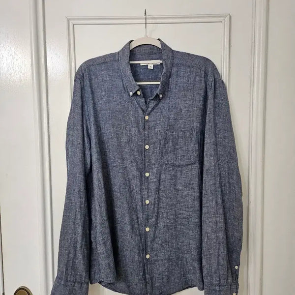[BUNJANG] TOPTEN 100% Linen Shirt Size 105 / 탑텐)린넨100% 셔츠