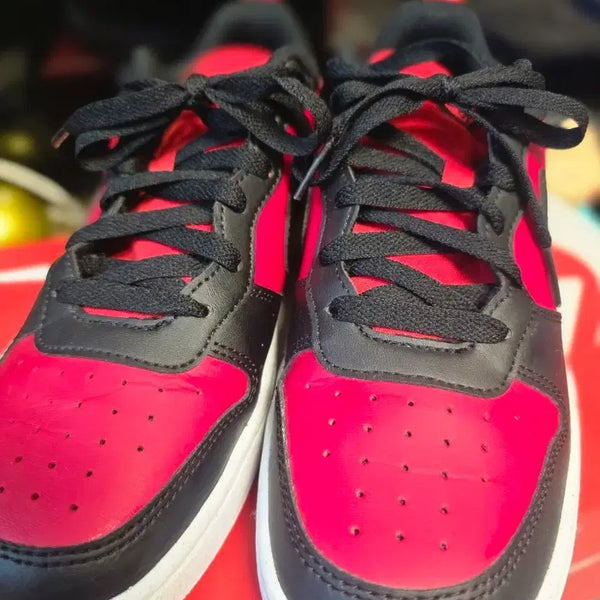 [BUNJANG] Nike Court Borough Low Leather Red/Black Size 240 / 나이키 코트 버로우 로우 레더 레드/블랙 240사이즈