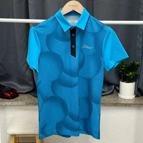 [BUNJANG] Titleist Men's Golf T-Shirt Navy Size 95 / [ 타이틀리스트 ] 정품 / 남성95 / 블루 골프 반팔 티셔츠