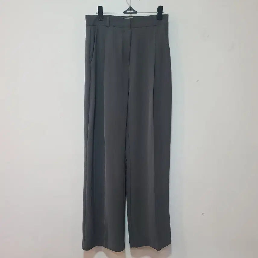 [BUNJANG] Women's Grey Wide Leg Slacks Size 26 / 회색 와이드 슬랙스 26사이즈