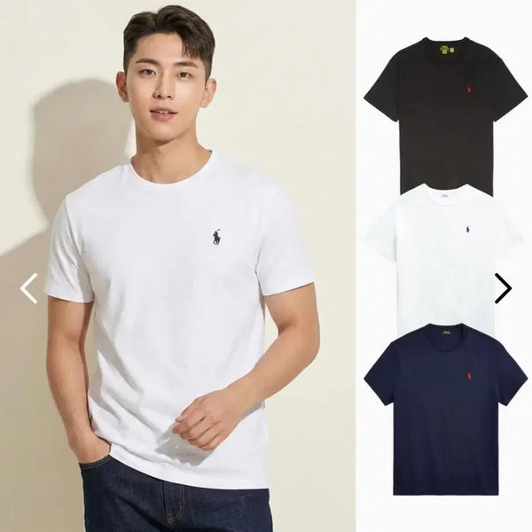 [BUNJANG] Polo Ralph Lauren Crew Neck Basic T-Shirt (Unisex) / (최저가!!)폴로 랄프로렌 라운드넥 기본 반팔티(남여공용) 3color