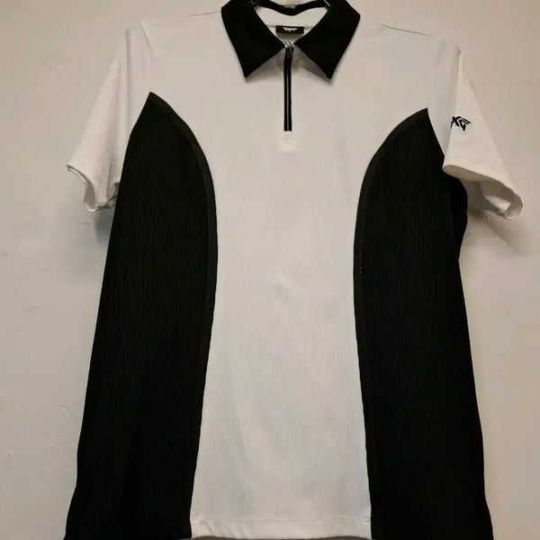 [BUNJANG] PXG Color Block Half-Zip Short Sleeve T-Shirt / 66)PXG 반집업 반팔티