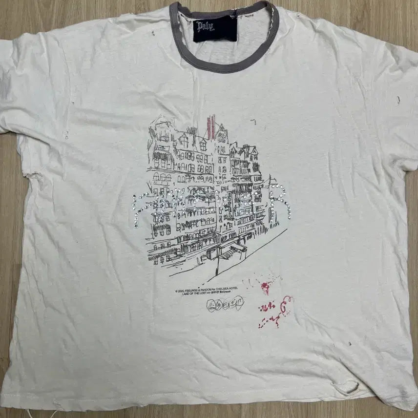 [BUNJANG] Pali Hollywood Chelsea Hotel T-Shirt - Size M / 팔리할리우드 첼시호텔 티 M