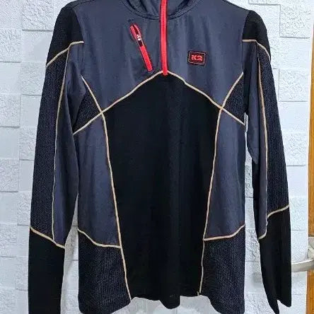 [BUNJANG] R K2 Performance Long Sleeve Hiking Hooded T-Shirt Black / (R)K2 기능성 긴팔 등산후드 기능티 블랙 M