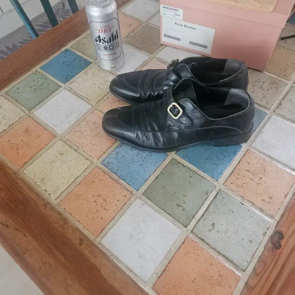 [BUNJANG] Salvatore Ferragamo Black Leather Derby Shoes / 페레가모 더비 슈즈 블랙