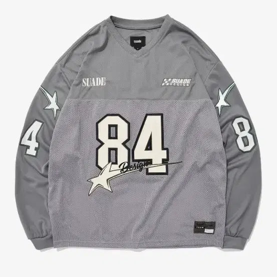 [BUNJANG] Suede Star Racing Long Sleeve Gray L / 스웨이드 스타 레이싱 롱슬리브 그레이 L