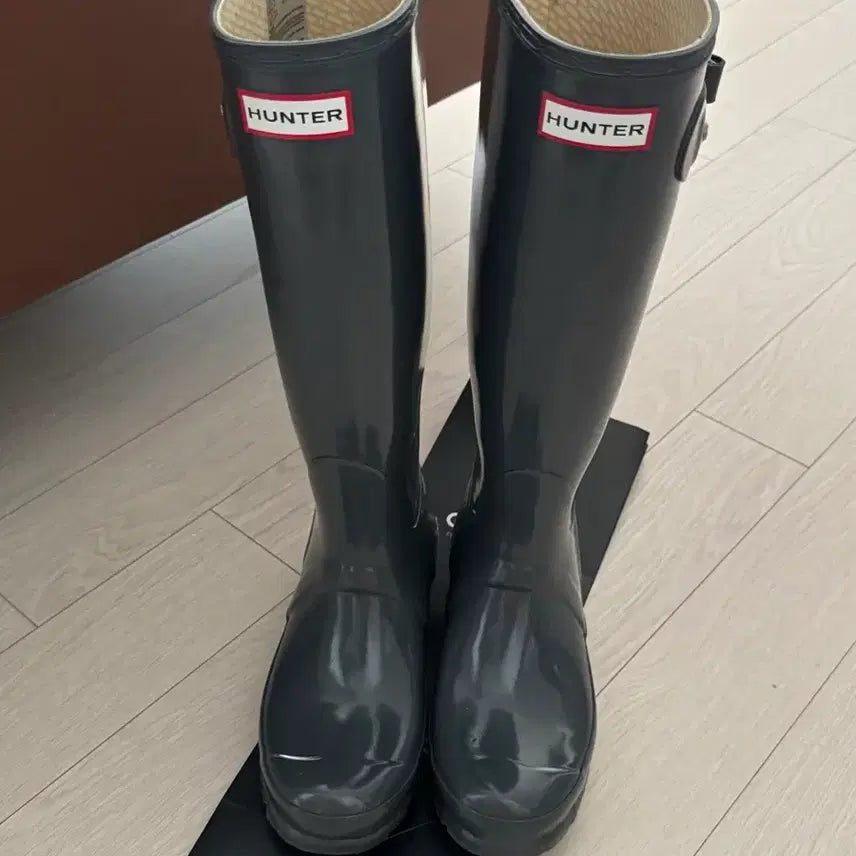 [BUNJANG] Hunter Original Tour Tall Rain Boots Grey / 헌터 오리지날 투어 톨 레인부츠 그레이