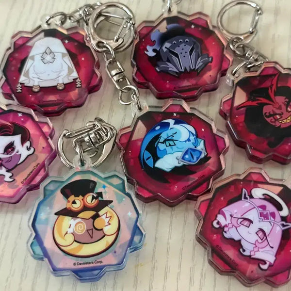 [BUNJANG] Cookie Run Kingdom Soul Stone Keychain Set / 쿠키런 킹덤 영혼석 키링 어둠마녀 시간지기 쉐도우밀크 비스트 일괄