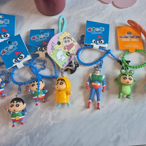 [BUNJANG] Crayon Shin-chan Action Figure Keychains / 짱구 키링피규어 판매