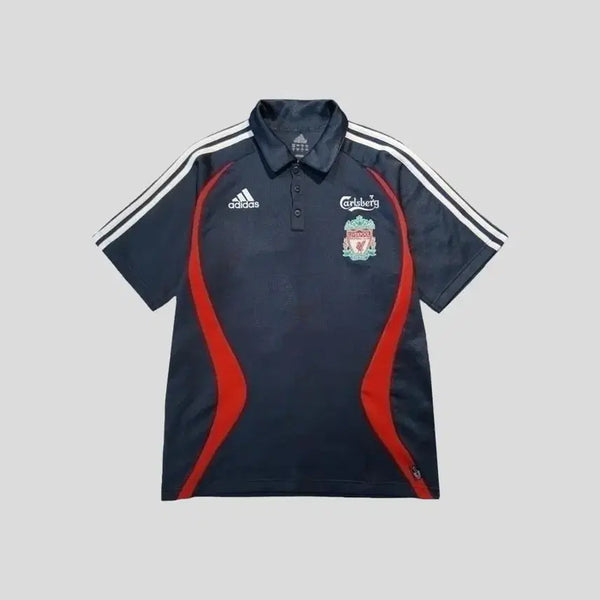 [BUNJANG] Adidas Liverpool FC 06-07 Season 3-Stripes Climacool Jersey / 아디다스 딥그레이 화이트 삼선 06-07 시즌 리버풀 팀 로고 클라이마라
