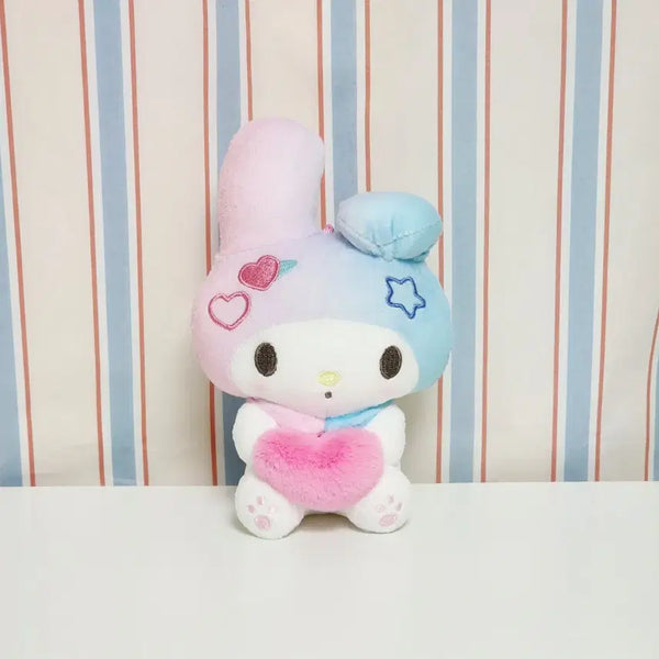 [BUNJANG] Sanrio My Melody 50th Anniversary Pastel Heart Keyring Plush / 새상품)마이멜로디 50주년 파스텔 하트 키링 인형_산리오 그라데이션 굿즈