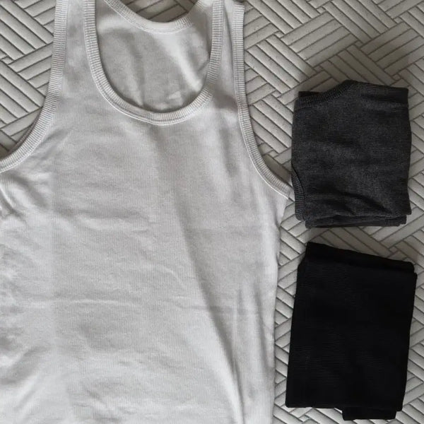 [BUNJANG] Uniqlo Dry Rib Tank Top (3-Pack) / 유니클로 드라이 립 탱크탑 나시