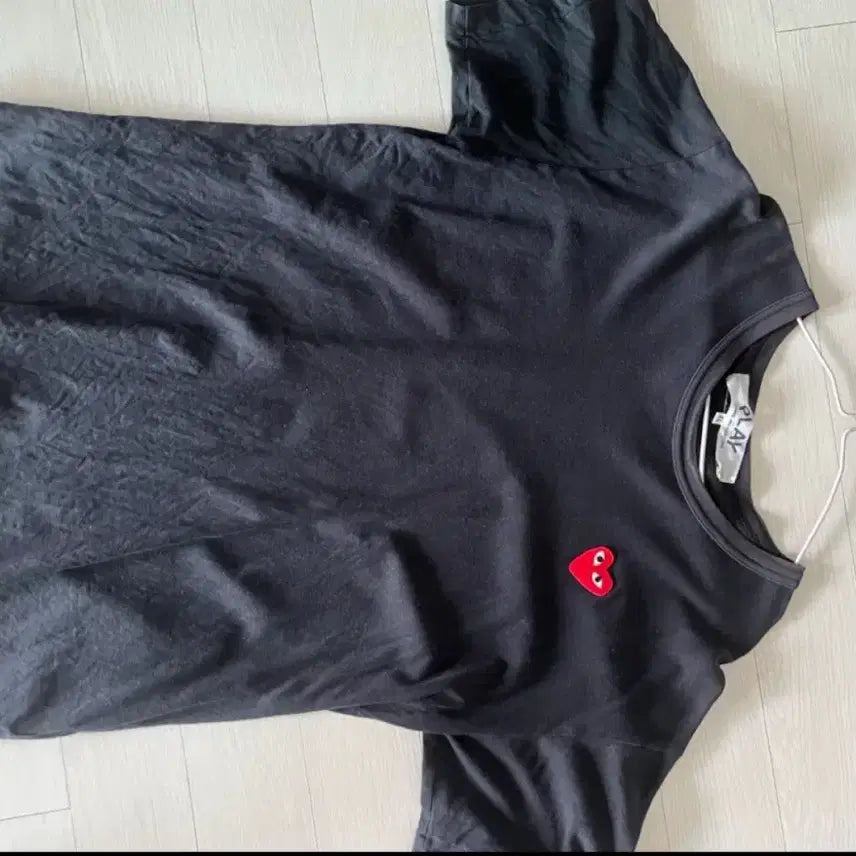 [BUNJANG] Comme des Garçons Play Black T-Shirt XL / 꼼데가르송 플레이 반팔티 블랙